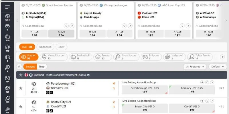 Sự khác biệt với các sảnh thể thao khác